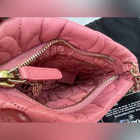 Chanel Aby Camelia Quilted Min Pochette Wristlet - Picture 10 of 16